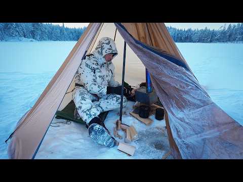 Hot Tent, Deer Stew and a Starry Sky | -28&deg;C Winter Camping (Finnish w/ English subtitles)