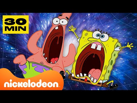 Bob Esponja | 30 Minutos de Bob Esponja no ESPA&Ccedil;O 🚀 | Nickelodeon em Portugu&ecirc;s