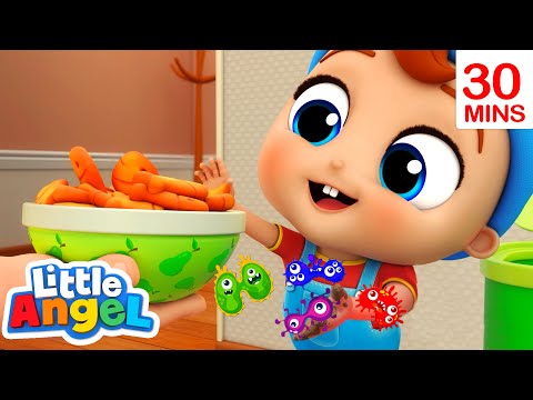 My Dirty Hands Song | Little Angel Kids Songs &amp; Nursery Rhymes | Moonbug Kids