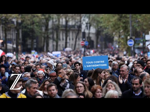 &Uuml;ber 100.000 Menschen bei Antisemitismus-Demo in Paris