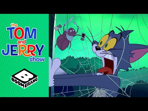 Tom Turns Himself Into a Spider! | Halloween | Tom &amp; Jerry Show | Boomerang UK