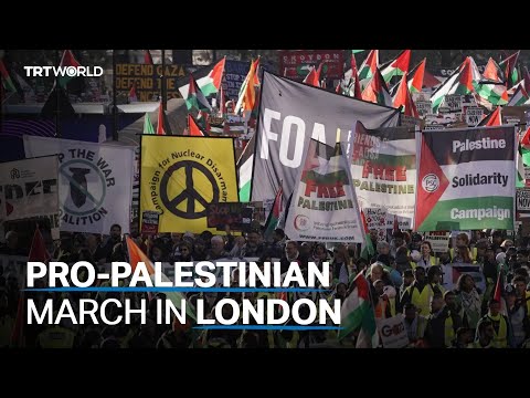 Another mass rally held in London for Palestine