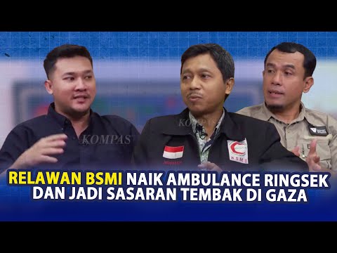 RELAWAN BSMI NAIK AMBULANCE RINGSEK DAN JADI SASARAN TEMBAK DI GAZA