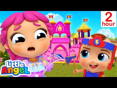 Princess Jill Vs. Knight Baby John! | Little Angel Kids Songs &amp;amp; Nursery Rhymes