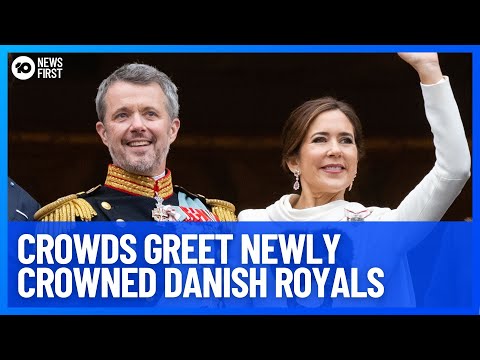 Roaring Crowds Welcome Denmark's New Royals | 10 News First