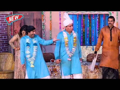 Nasir Chinyoti and Jiya Butt | Sajan Abbas | Priya Khan | Stage Drama | Khand Nalon Mithi 