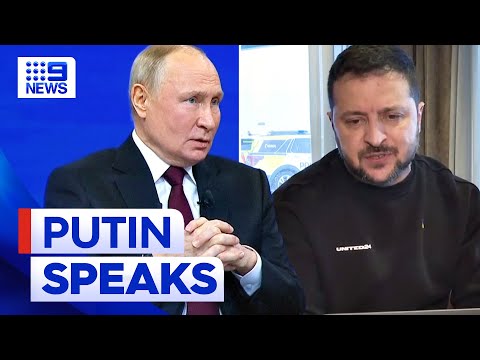 Putin says Russian military gaining on Ukraine | 9 News Australia