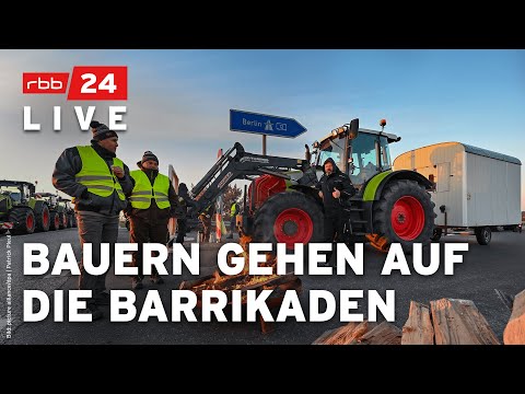 rbb24 spezial: Bauernproteste in Brandenburg und Berlin | LIVESTREAM