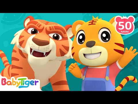 The Jungle Animals &amp; More Animal Songs &amp; Nursery Rhymes for Toddlers | Animal Time - BabyTiger