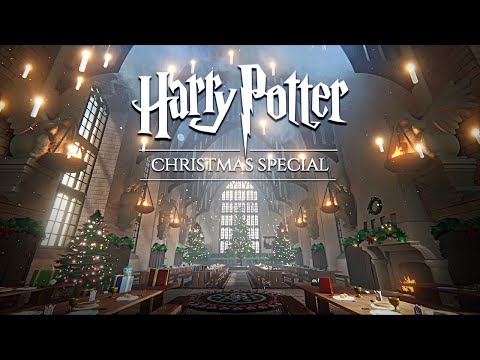 You spend Christmas at Hogwarts 🎄 Harry Potter inspired Ambience &amp; Soft Music ◈ Exploring the Castle