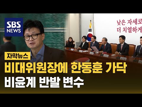 국민의힘 비대위원장 한동훈 '가닥'&hellip;'비윤계 반발' 변수(자막뉴스) / SBS