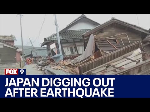 Japan digging out after massive earthquake