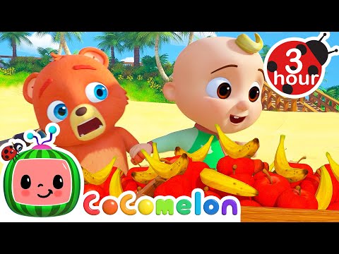 Apples and Bananas + More CoComelon Animal Time | 3 Hour CoComelon Nursery Rhymes