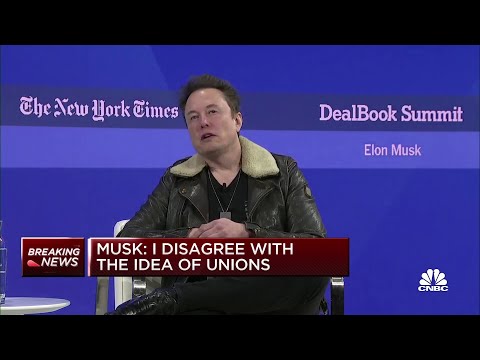 Elon Musk: I disagree with the idea of unions