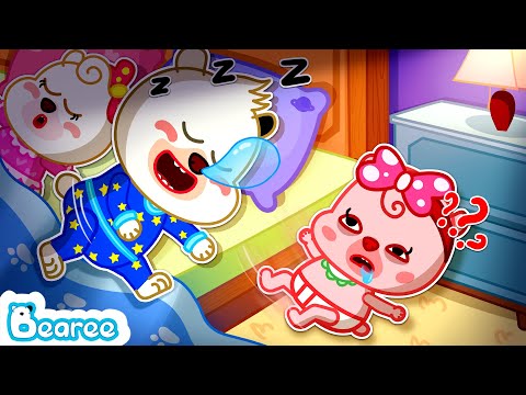 Ten in the Bed with Bearee Family | Oh No! Baby Roll over and Fell Out! 😁 | Funny Stories for Kids