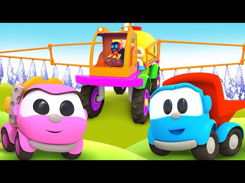 Car cartoons full episodes &amp; Leo the Truck. Car cartoons &amp; Vehicles for kids.