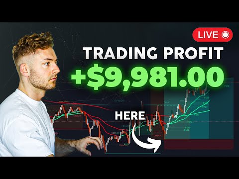 LIVE CRYPTO TRADING - How To Profit $9,981 In a Week | 10x Strategy