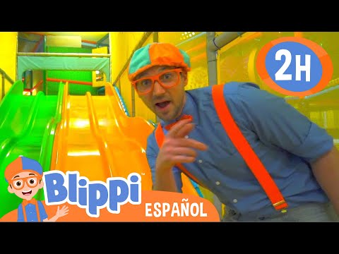 Blippi visita un Patio de Juegos Cubierto | Aprende con blippi | Videos educativos para ni&ntilde;os