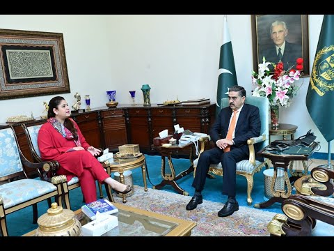 Sarah Ahmed's Meeting with Prime Minister Of Pakistan Anwar ul Haq kakar