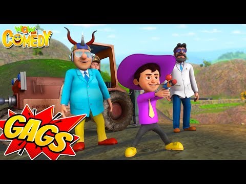 Chacha Bhatija Cartoon in Hindi | New Action Gags - 18 | New Cartoons | Wow Kidz Comedy