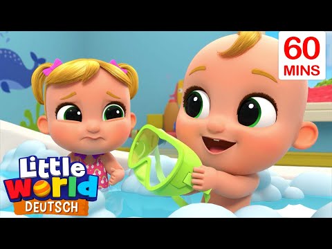 🛀🏼 Niko und Nina nehmen ein Bad 🧼 | Lustige Kinder-Cartoons auf Deutsch | Little World Deutsch