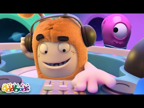 DJ Slick's Alien Dance Party! | Oddbods | Funny Cartoons for Kids | Moonbug Kids Express Yourself!