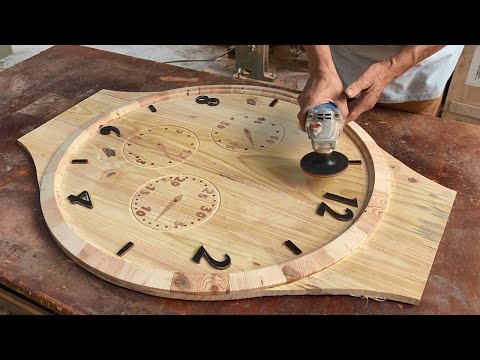 One Of The Most Interesting And Unique Designs You Will Ever See // HowTo Make A Giant Wall Clock