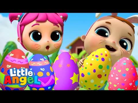 Baby John's Easter Egg Hunt -- Find the Surprise Egg! | Little Angel Kids Cartoons &amp; Nursery Rhymes