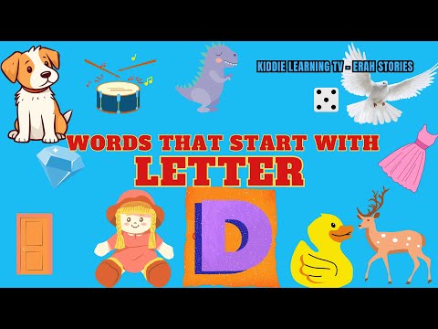 Letter D: Words That Start With D, Letter Sounds| English Vocabulary Lessons| Kiddie Learning TV