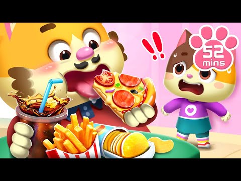 Don't Overeat | Good Habits for Kids | Kids Cartoon | Funny Stories | Mimi and Daddy