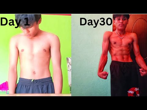 200 Pushups Every Day for a Month My Natural bodyTransformation