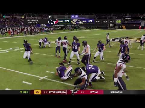 Week 4 Texans vs Ravens