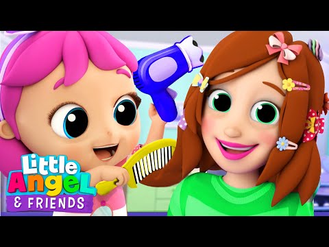 Beauty Salon | Baby John | Little Angel And Friends Fun Educational Songs