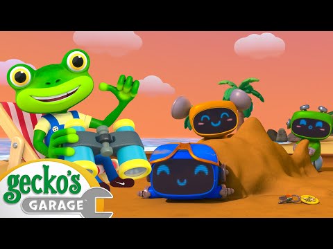 Magnetic Sandcastle Search | Go Gecko's Garage! | Kids Cartoons