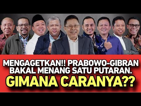 MENGAGETKAN!!! PRABOWO-GIBRAN BAKAL MENANG SATU PUTARAN // GIMANA CARANYA??