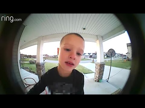 WATCH: Kid calls dad on Ring doorbell with question about TV