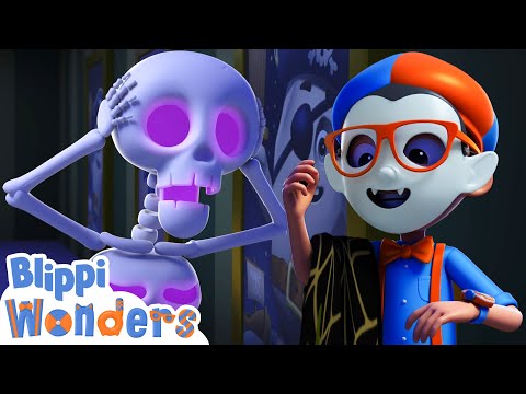 NEW! Halloween Scare Contest! | Blippi Wonders | Educational Cartoons for Kids