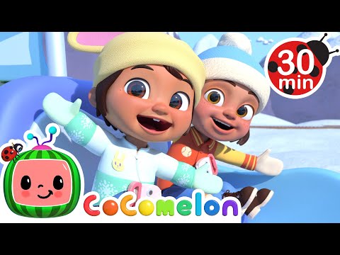 🎄Christmas at the Train Park🎄 | CoComelon Nina's Familia | Kids Cartoons | Moonbug Kids