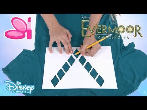 The Evermoor Chronicles | Fashion Tutorial: DIY Stencil T-Shirt ? | Disney Channel UK