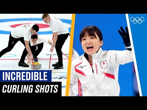 The most INCREDIBLE Curling Shots at Beijing 2022!