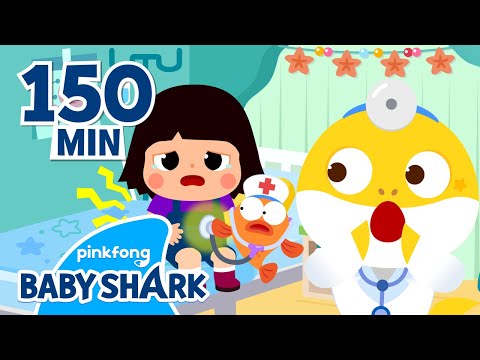 I've Got a Boo-Boo on my Belly! | +Compilation | Baby Shark Hospital Play | Baby Shark Official