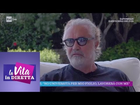 Flavio Briatore: &quot;no universit&agrave; per mio figlio, lavorer&agrave; con me&quot; - La vita in diretta 11/01/2019