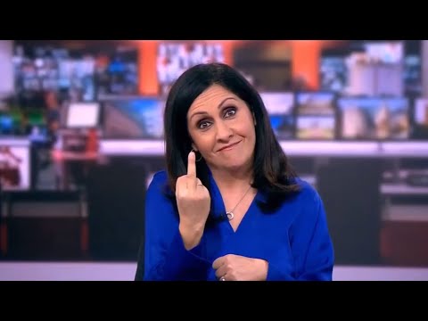 BBC News Reporter Gives Finger To 60 Million People!