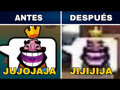 SONIDOS de los EMOTES del REY de Clash Royale (Antes y despu&eacute;s)