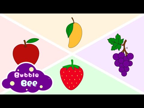 Fruits name in English - Bubble Bee