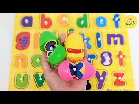 Learn Letters | Surprise Eggs | Uppercase and Lowercase Letters | Educational Videos for Children