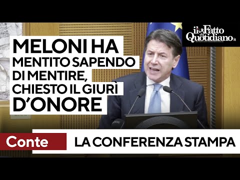 Conte vs Meloni: &quot;Ha mentito in parlamento, ho chiesto il giur&igrave; d'onore. Premier senza visione&quot;