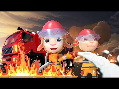 Rescue Team: Firefighters' mission to put out the fire| Fire Truck Adventures | Animaion for kids