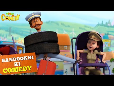 Diamond की Nakabandi | Cartoons for Kids | Bandookni Ki Comedy | Wow Kidz Comedy | 