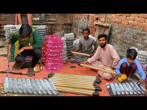 Incredible Process Of Making Metal Bangles | Factory Manufacturing Process